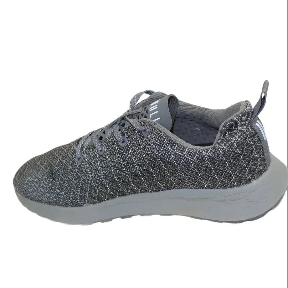 NoBull Matryx Trail Runner Heather Gray Mesh Low Profile Trainer, Size 9